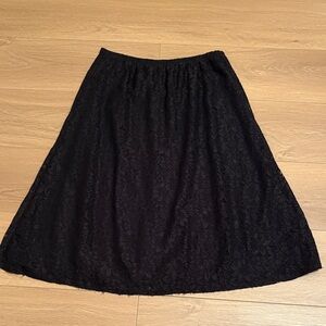 Chico's Black A-Line Lace Skirt, size 1 (12)